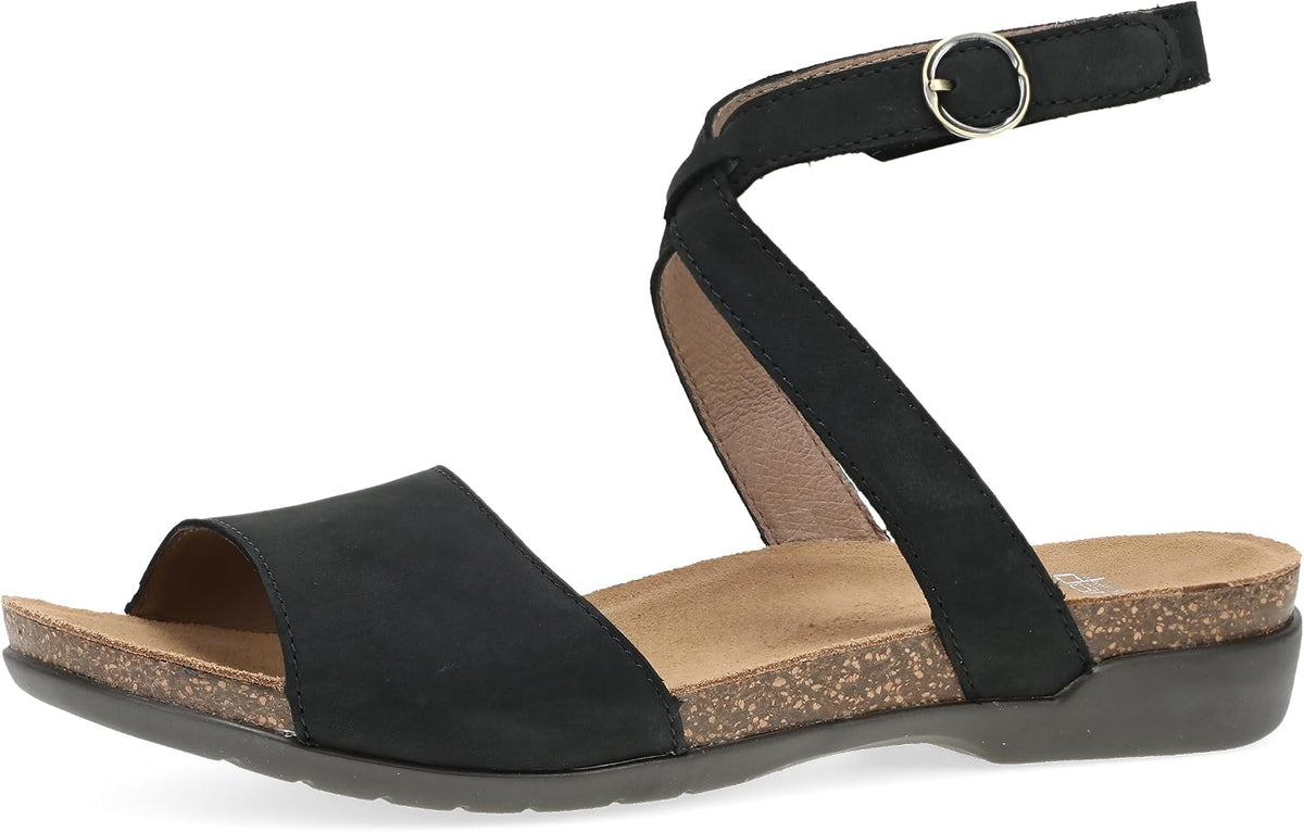 Dansko imported women's sandal back heel strap detail