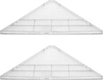 evron Corner Mounting Shelf Set of 2 - Easy to Install Floating Wall Shelves with Wood Grain Finish, Durable and Waterproof ABS Plastic for Kitchen, Bathroom, Living Room Home Dcor - Image 10