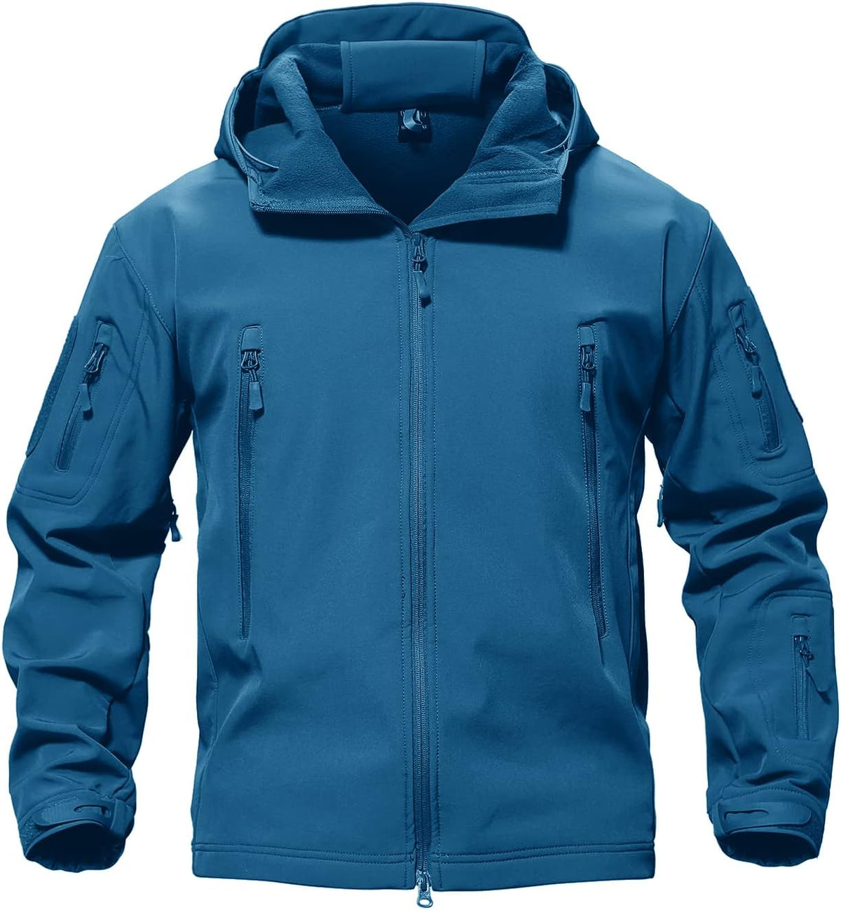 TACVASEN Men's Tactical Fleece SoftShell Jacket Waterproof Winter Coat | Breathable,windproof | Multi-pockets,adjustable hood | Ideal for rain,hiking,snow,ski - Image 10