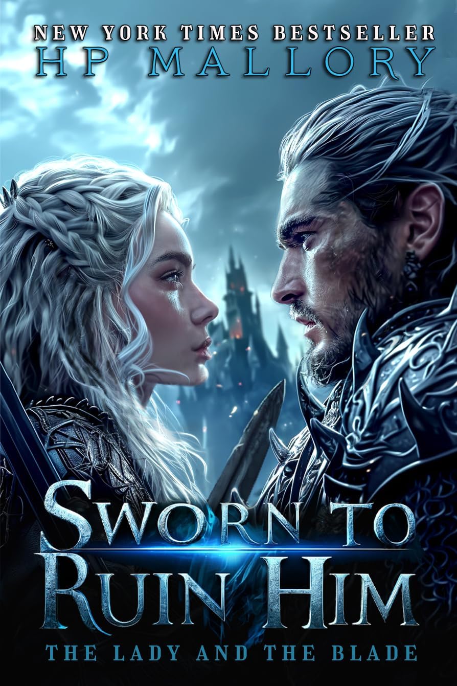 H.P. Mallory Sworn To Ruin Him front cover view showing dark Arthurian fantasy romance novel design.
