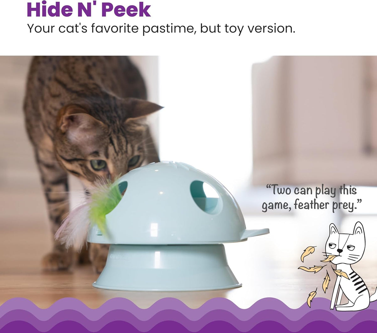 Catstages blue dome cat toy motion sensor angle