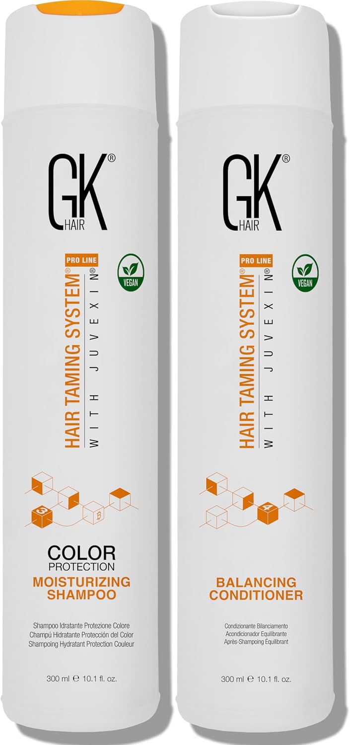GK HAIR Keratin Shampoo and Conditioner set, Sulfate Free Moisturizing shampoo & conditioner for Color Treated Hair, Hydrating lightweight Formula for Dry, Damaged & Frizzy Hair 10.1oz each - Image 11