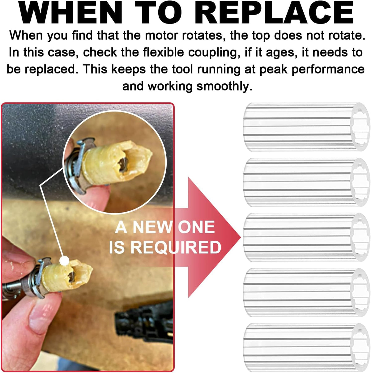 Aulpq replacement coupling parts set of five pieces