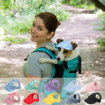 Close up of durable canvas material on pet sunbonnet