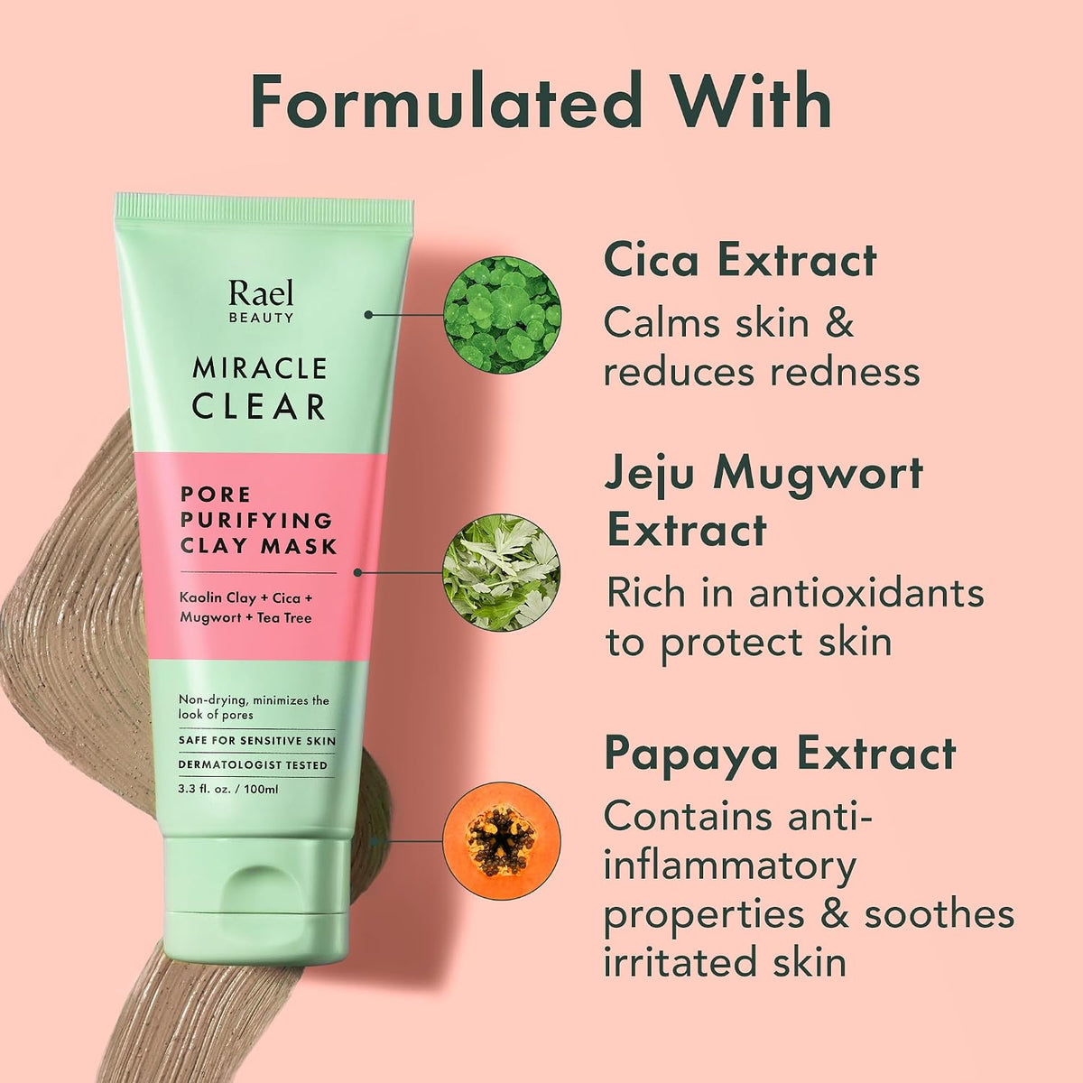 Rael blackhead remover and pore clarifying three step routine packaging