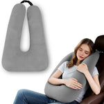 Car Pillow for Kids - Comfort Travel Pillow for Car - Soft Cotton Support Cushion for Children and Adults on Long Trips (Pink) - Image 13