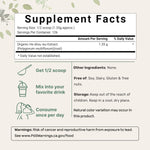 Micro Ingredients fo ti extract powder back label supplement facts