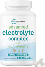 Micro Ingredients Advanced Electrolyte Complex Capsules front view bottle
