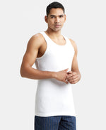 Jockey white innerwear vest back view styling