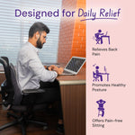 Careforce office chair backrest placed on a workspace seat