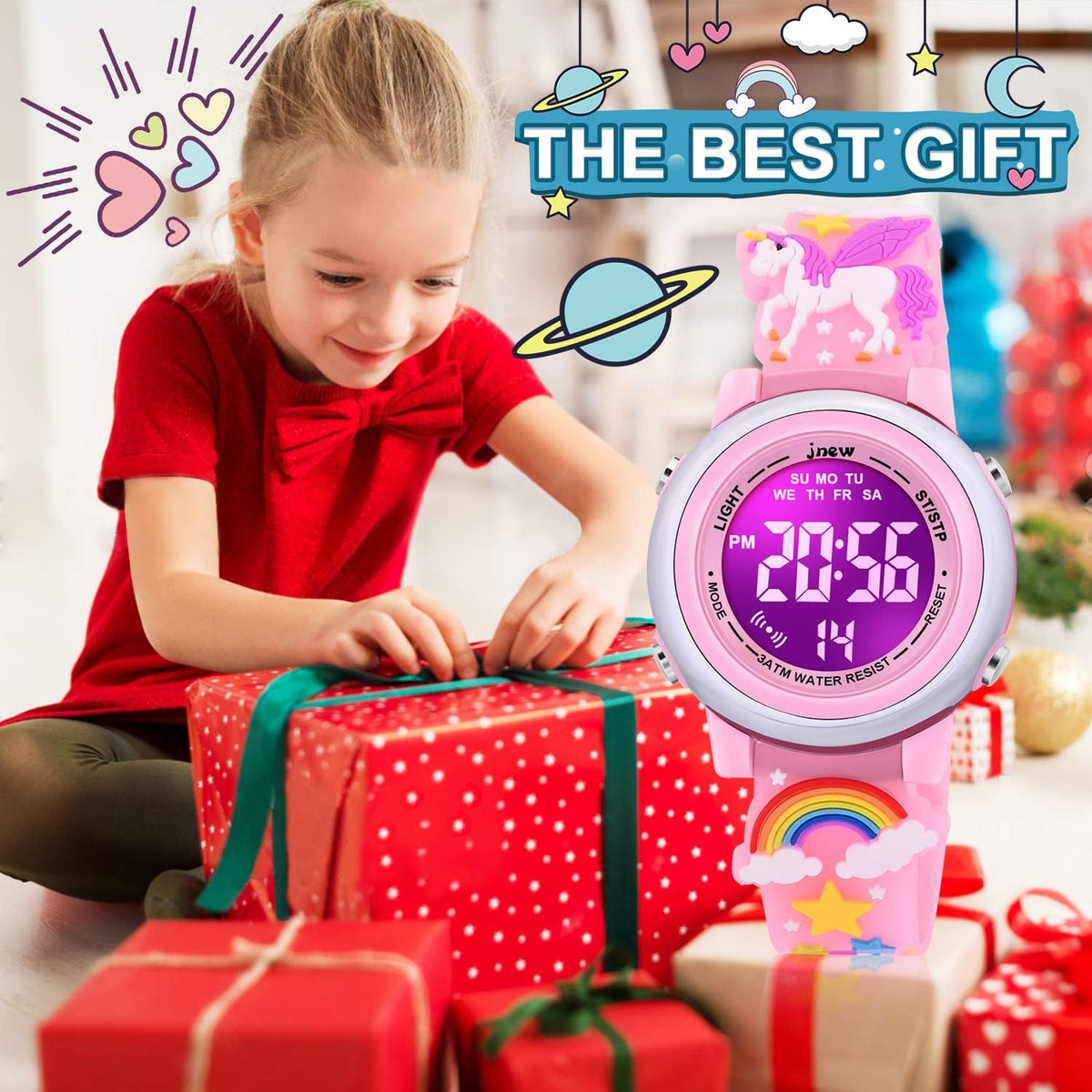 Vapcuff unicorn watch worn on child wrist