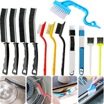 Crafnew Crevice Cleaning Brush Twelve Piece Set front view showcasing assorted hard bristled tools.