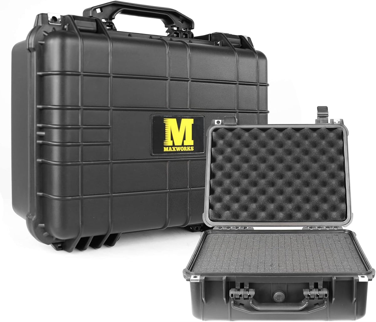 MaxWorks 51015 Waterproof Hard Case IP67 - Protective Foam Interior, Fits 8.5" x 6" x 3.9" Items - Rugged Storage for Camera, Tools, Valuables - 9.1" x 7.6" x 4.4" Exterior, Black - Image 9