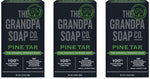 Grandpa's Pine Tar Bar Soap side label details