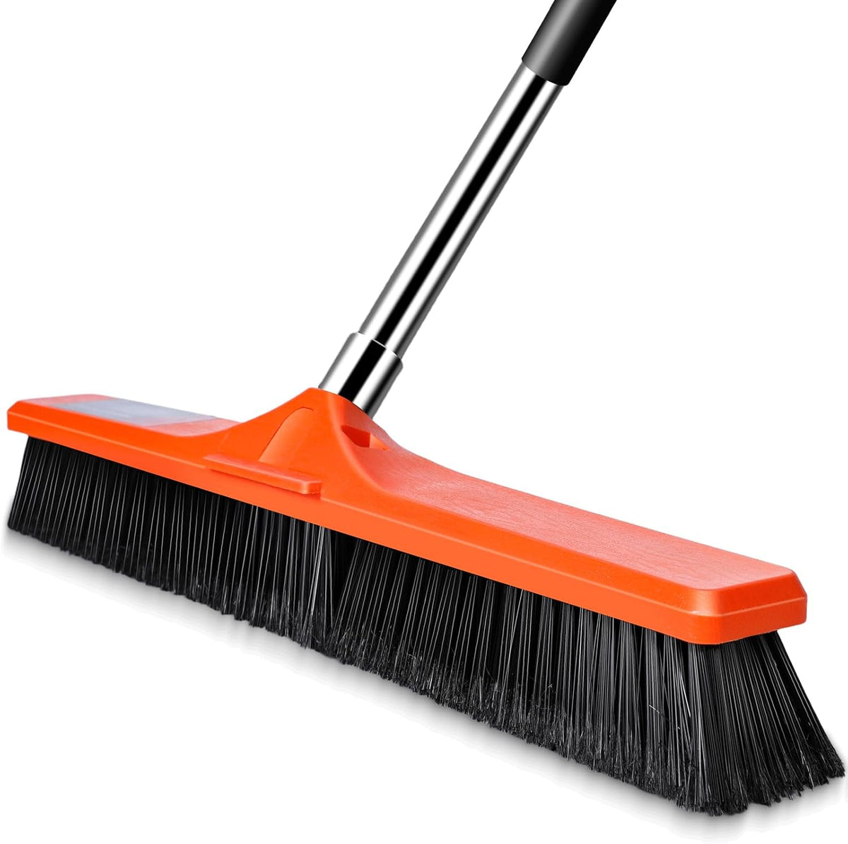 Mastertop heavy duty 24 inch outdoor push broom with long handle