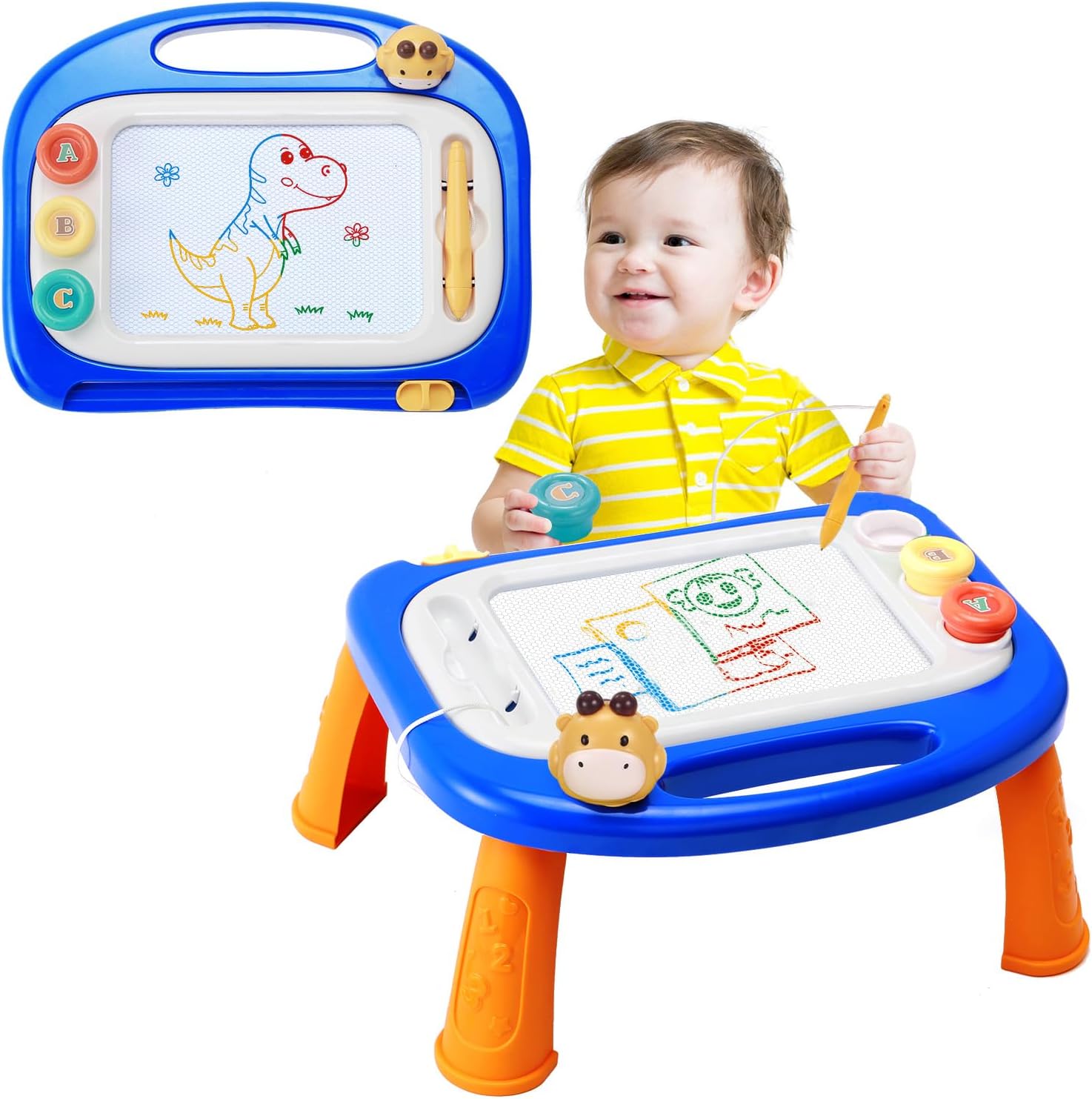 Vusum toddler magnetic drawing board front view