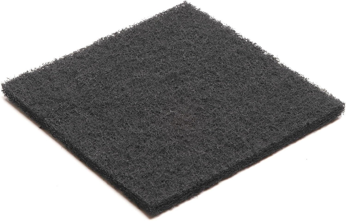 Thick black activated carbon replacement pads for air purifiers and cat litter boxes.