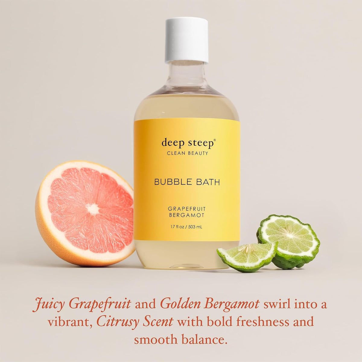 Deep Steep dual bottle pack arrangement showing size