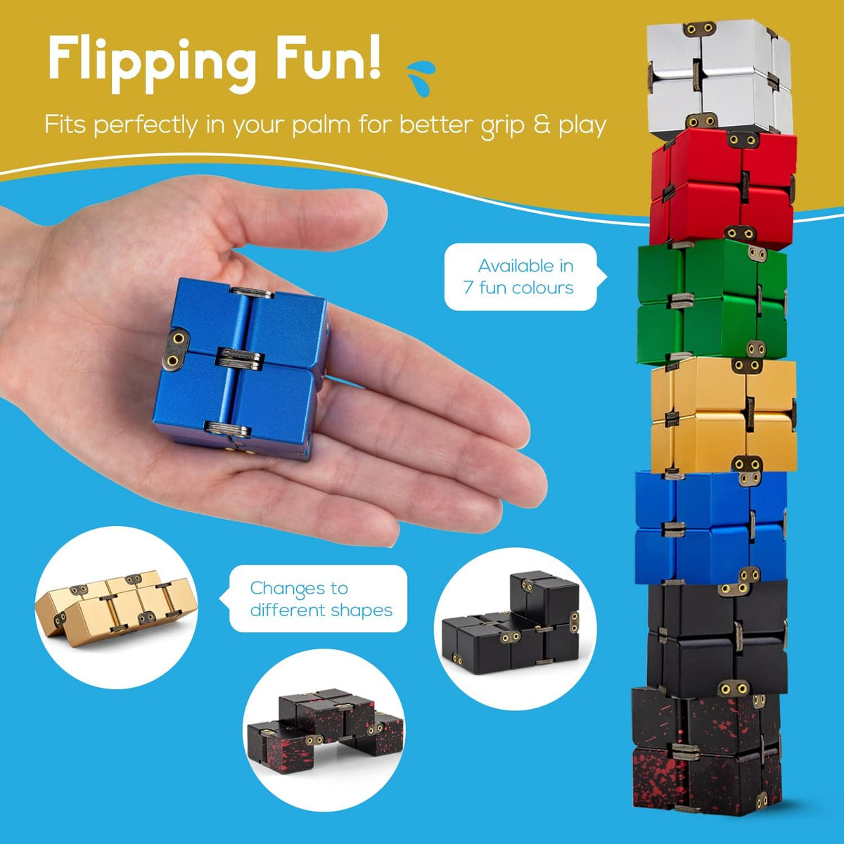 PILPOC theFube Infinity Cube angled view displaying green finish