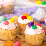 Different shapes and vibrant tones of fruity candy beans for event buffets