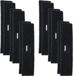 PUREBURG activated carbon filter twelve pack front view showing charcoal media