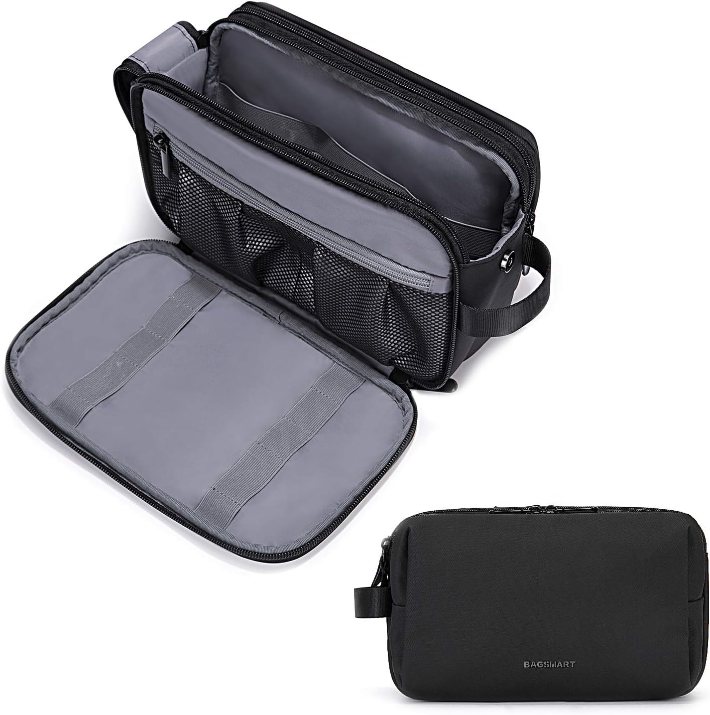 Bagsmart Toiletry Bag for Men in black front view
