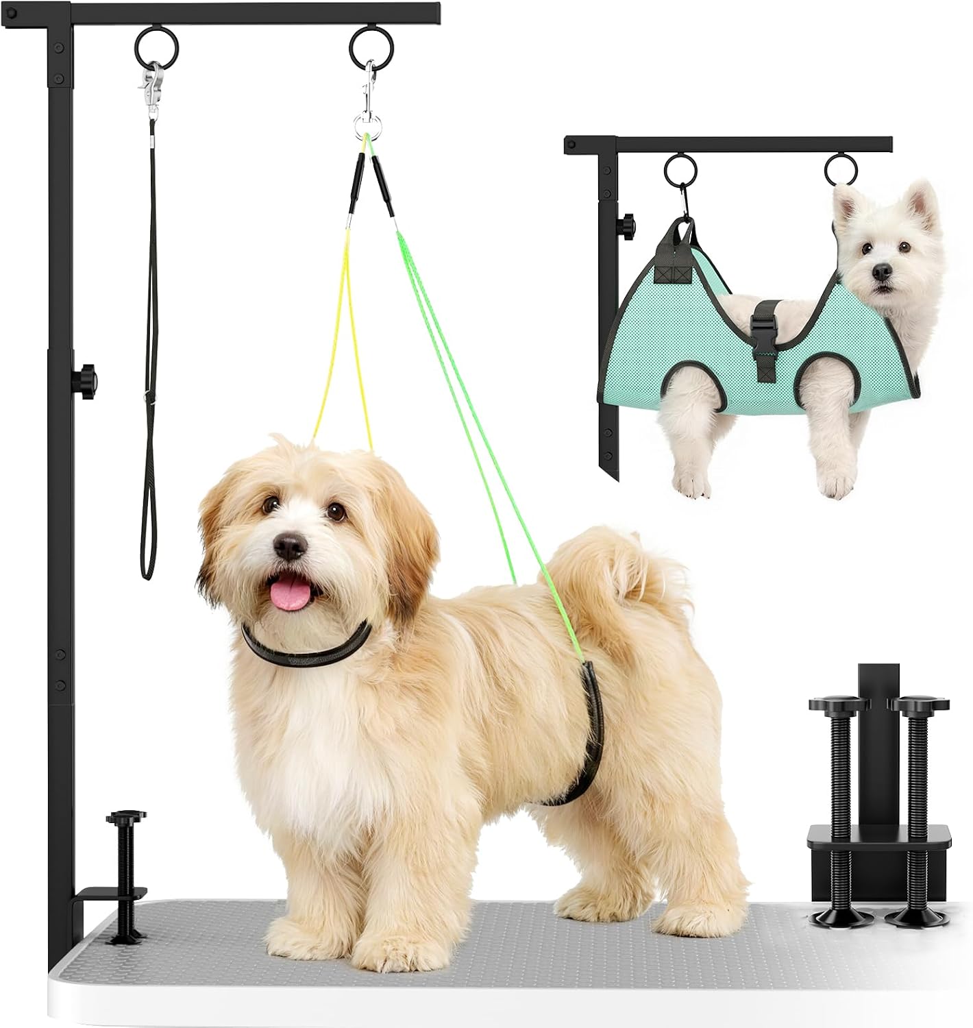 MHACVVO dog grooming table arm front view