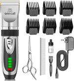 oneisall Dog Clippers Low Noise, 2-Speed Quiet Dog Grooming Kit Rechargeable Cordless Pet Hair Clipper Trimmer Shaver for Small and Large Dogs Cats Animals (Gold) - Image 9