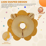 Soft lion themed inflatable collar for hassle-free pet healing
