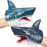 Lewtemi 2 pack shark puppet hand toys set front view