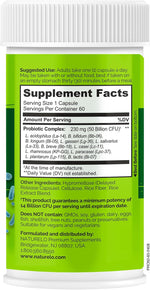 Naturelo probiotic 50 billion CFU capsule close up