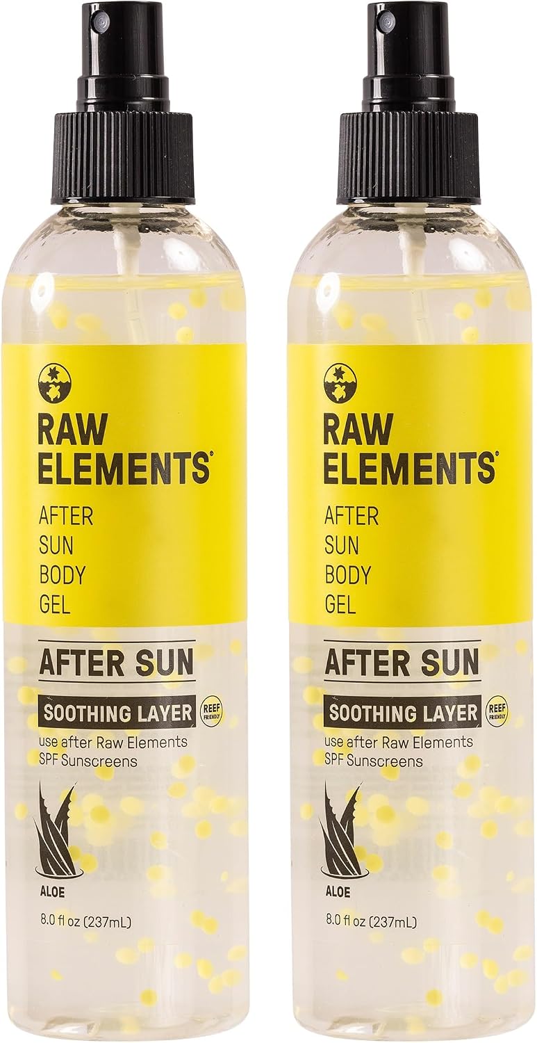 Raw Elements after sun body gel front view bottle