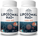 Fabamax Liposomal NAD Supplement 1600mg front bottle view highlighting anti aging benefits