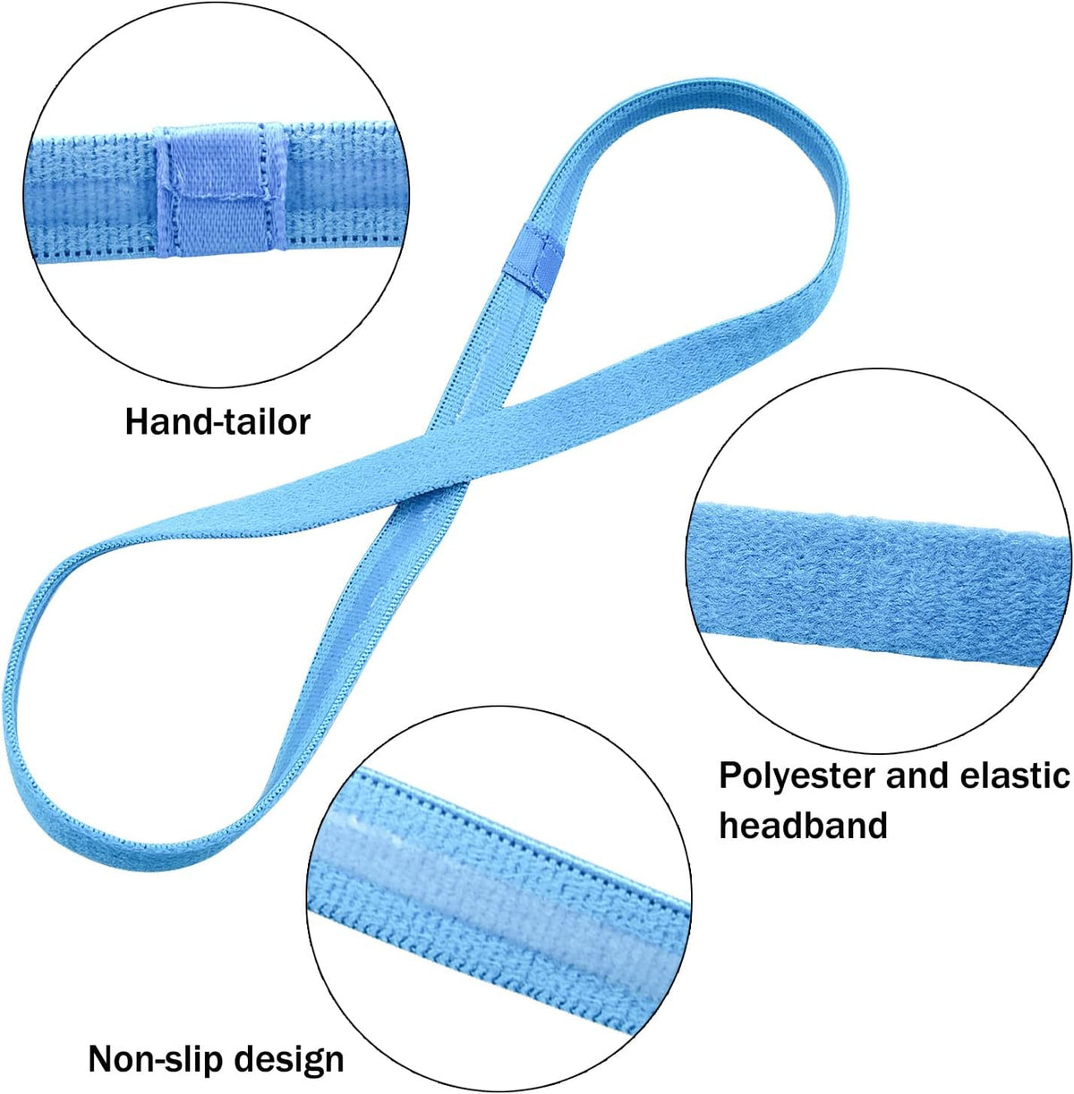 Close-up of the inner silicone grip on Duufin headbands