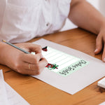 Backyard chicken lover gift notepad showing adhesive backing