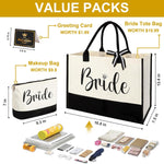 Vanqruo canvas tote bag side profile capacity
