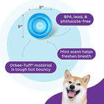 Dog playing with Outward Hound treat dispensing ball