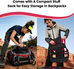 Adjustable red straps and buckles on Wakytu dog carrier