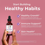 MaryRuth's infant multivitamin bottle next to packaging box