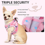 Quick release buckle and double D rings on PUPTECK dog harness