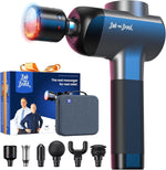 BOB AND BRAD X6 Pro Max Massage Gun front view showing premium blue and black body detailing