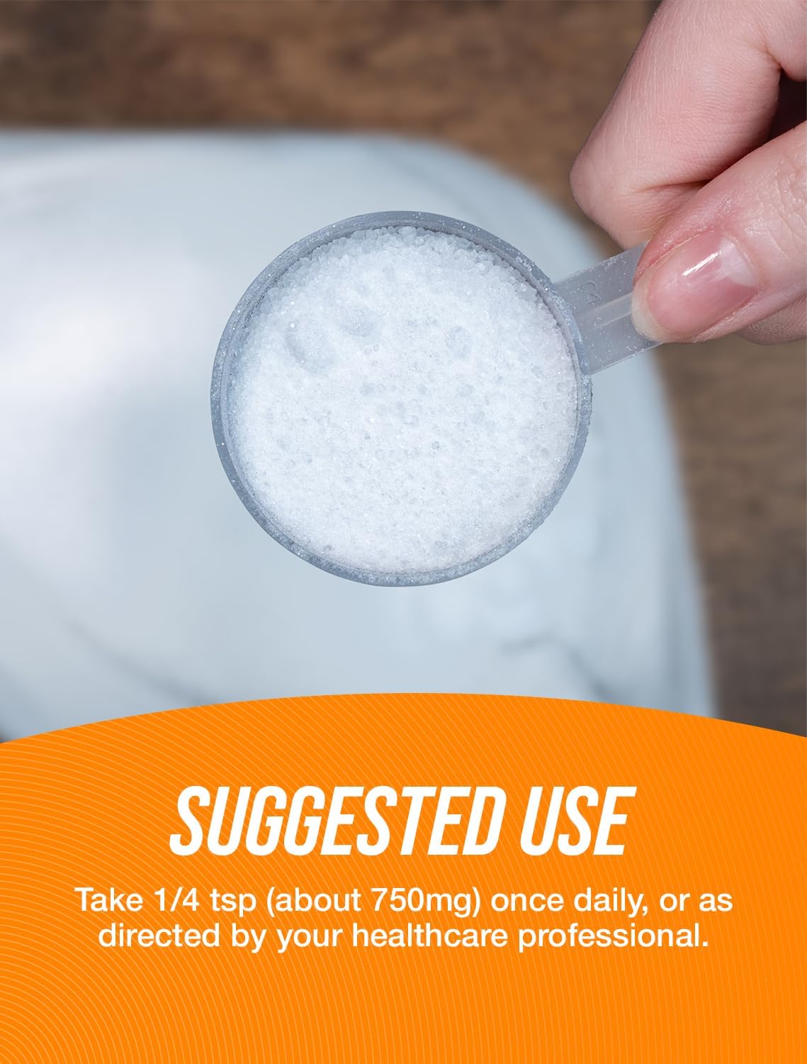BulkSupplements GABA powder serving suggestion in glass