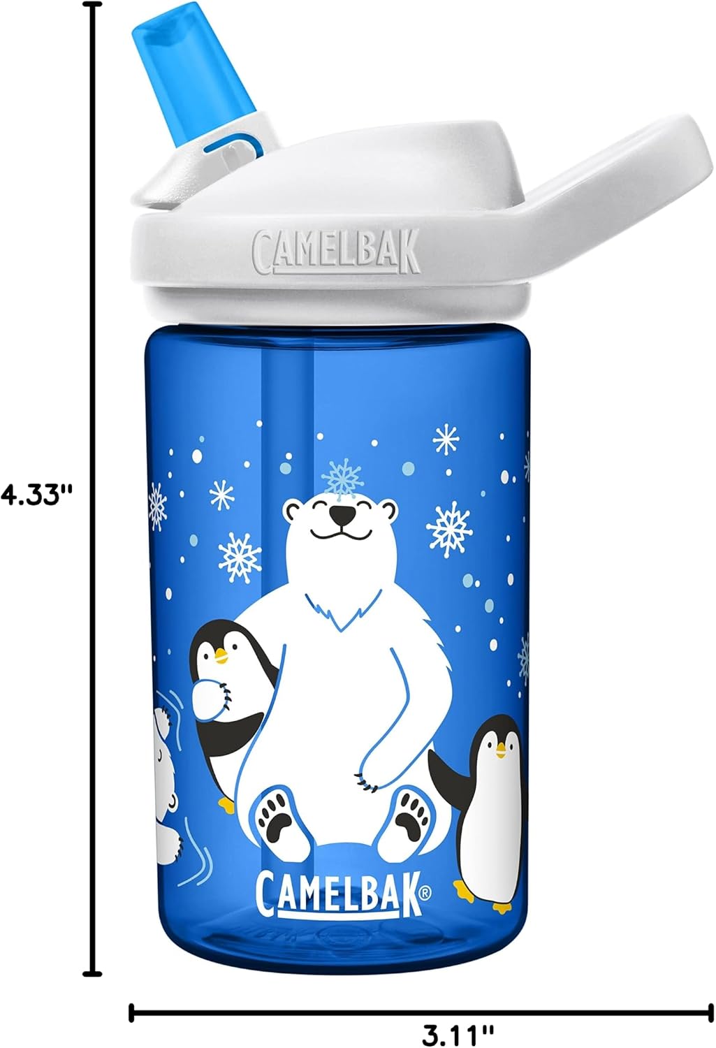 CamelBak kids water bottle bottom cap disassembly view