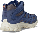 Merrell men's moab 3 mid waterproof hiking boots toe cap closeup