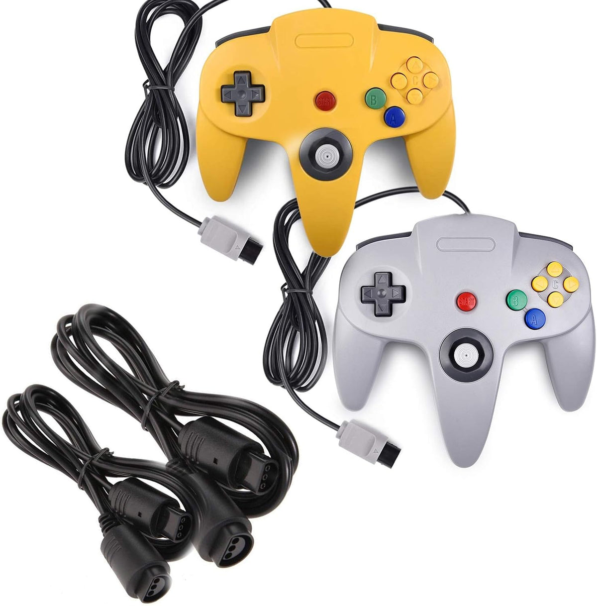 miadore 2-Pack Wired Classic 64 Controller Bundle with 2 Extension Cords [1.8m/6ft ] Compatible with N64 Video Game Console (Clear Orange and Green) - Image 14