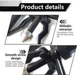 Complete 4.72 by 6.69 inch carbon steel bearing puller package display