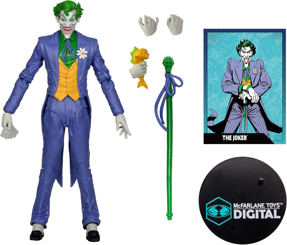 The Joker action figure holding cane accessory