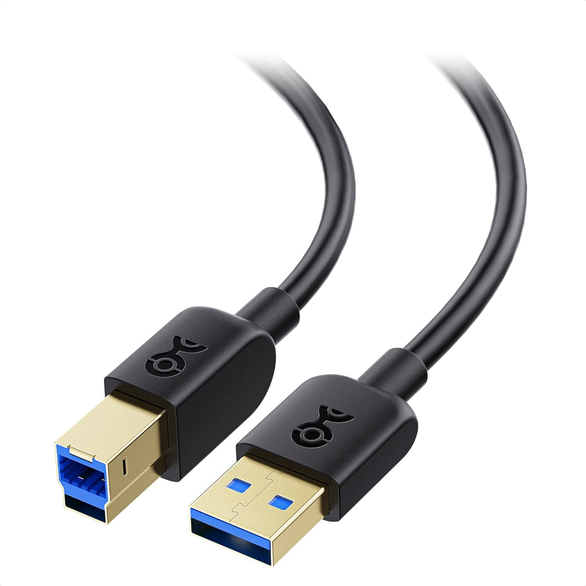 Cable Matters SuperSpeed USB 3.0 Type A to B Cable in Black 10 Feet - Image 1