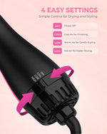 Aopant 1200W blow dryer brush lifestyle styling view