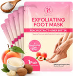 LuxaDerme Bloomora foot peeling mask front view packaging